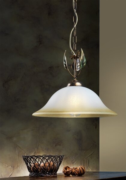 ONLI - Lampadario a sospensione con catena MIRA 1xE27/22W/230V diametro 40 cm