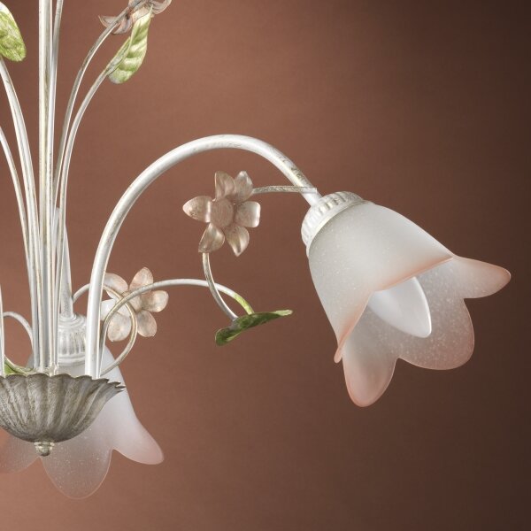 ONLI - Lampadario a sospensione con catena BOTTON DORO 3xE14/6W/230V