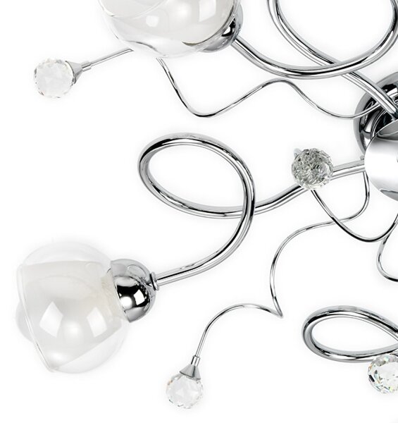ONLI - Lampadario a plafone WENDY 5xE14/6W/230V cromo lucido