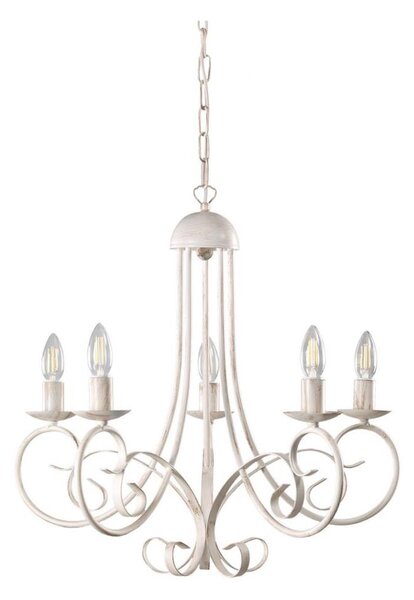 ONLI - Lampadario a catena POMPEI 5xE14/6W/230V, crema