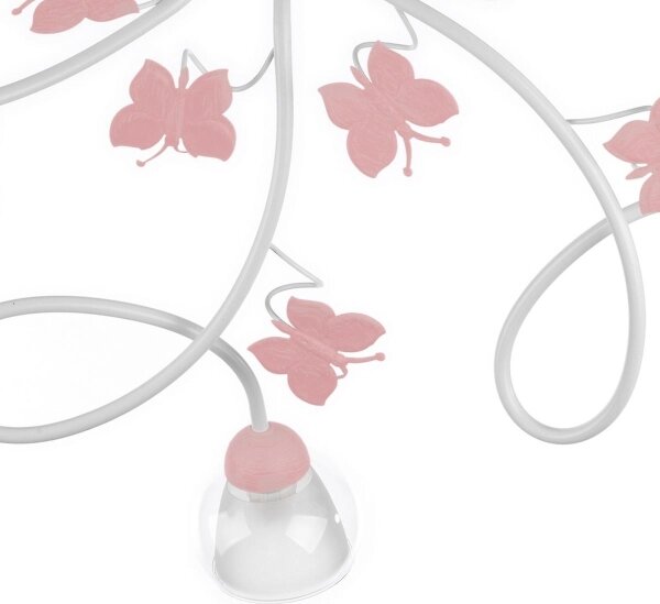 ONLI - Lampadario a plafone per bambini BUTTERFLY 5xE14/6W/230V