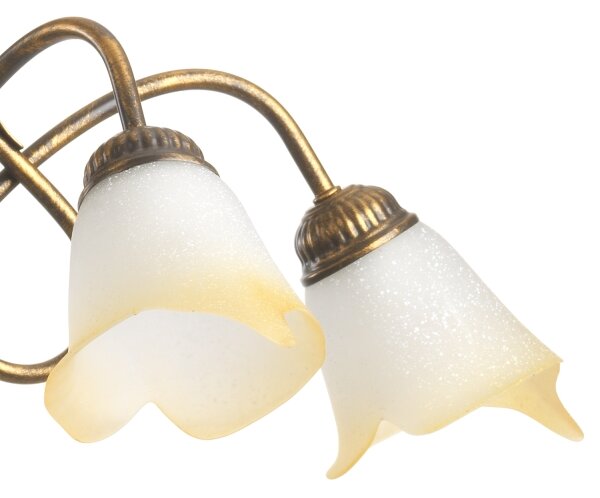 ONLI - Lampadario a sospensione con catena DOPPIO GIRO 5xE14/6W/230V bronzo