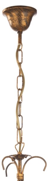 ONLI - Lampadario a sospensione con catena LUCREZIA 1xE27/22W/230V bronzo