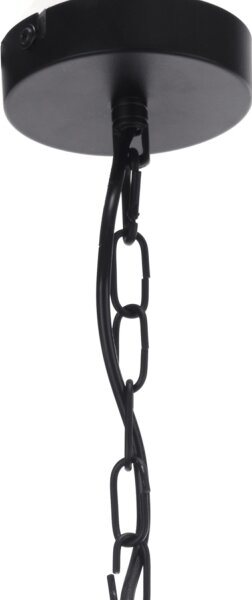 ONLI - Lampadario a sospensione con catena ZAIR 1xE27/22W/230V nero/argento