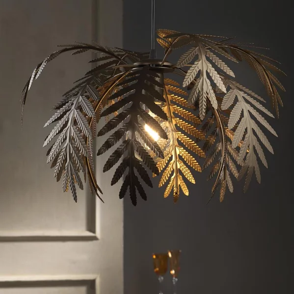 ONLI - Lampadario sospeso DUBAI su cavo 1xE27/22W/230V, finitura bronzo