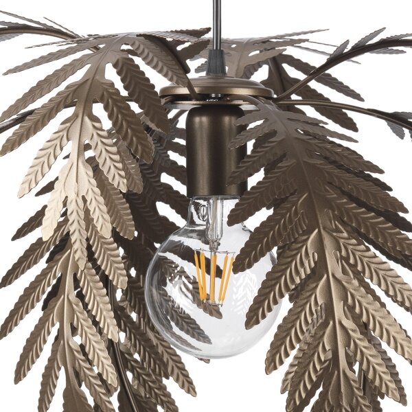 ONLI - Lampadario sospeso DUBAI su cavo 1xE27/22W/230V, finitura bronzo