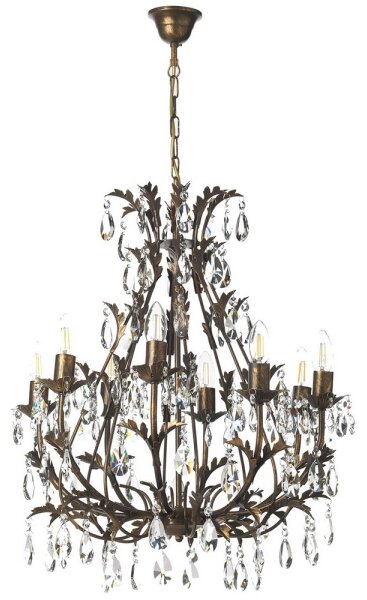 ONLI - Lampadario a sospensione con catena BOTTE 8xE14/6W/230V