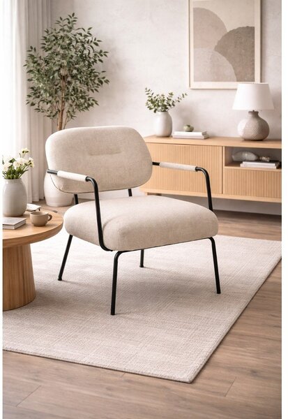 Poltrona beige Dillon - Actona