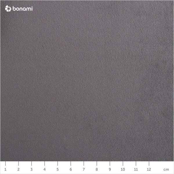 Letto matrimoniale imbottito grigio con contenitore/senza testiera con rete inclusa 180x200 cm Susan – Micadoni