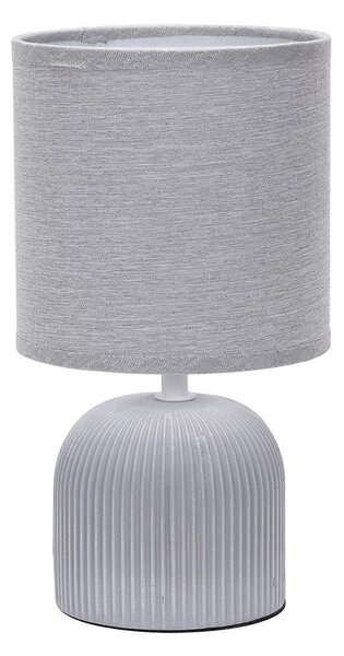 ONLI - Lampada da tavolo SHELLY 1xE27/22W/230V grigio 28 cm