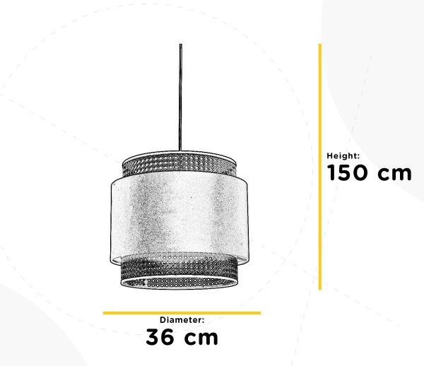 ONLI - Lampadario a sospensione con filo VIENNA 1xE27/22W/230V