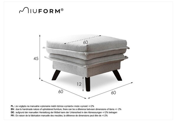 Pouf turchese Charming Charlie - Miuform