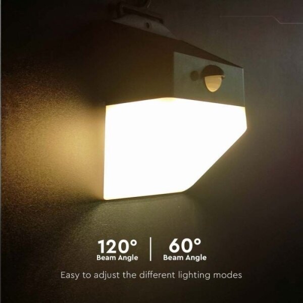 Lampada solare da parete LED con sensore LED/2W/3,7V 4000K IP65 1200 mAh