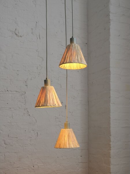 Ledvance - Lampadario a sospensione con filo DECOR RAFFIA 3xE27/15W/230V bastone di rafia