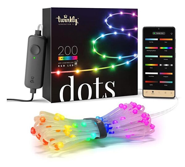 Twinkly TWD200STP-TEU - Striscia LED RGB dimmerabile per esterni 200xLED 10m IP44 WiFi