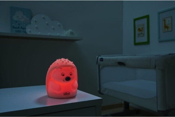 Chicco - Lampada da notte per bambini SWEET LIGHTS riccio