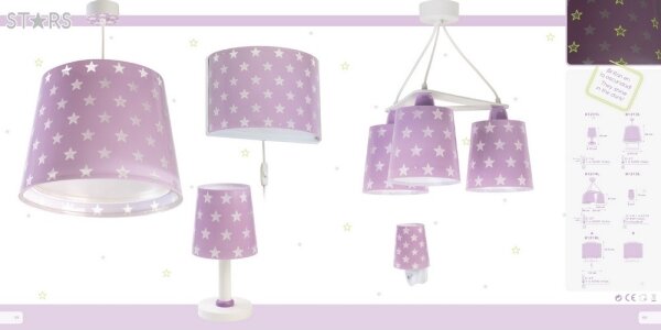 Dalber D-81211L - Lampada per bambini STARS 1xE14/40W/230V