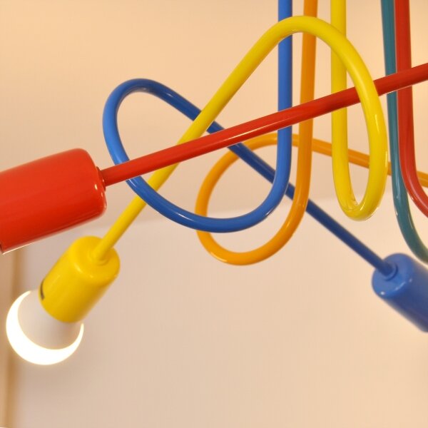 Lampadario LED da soffitto per bambini OXFORD 5xE27/15W/230V
