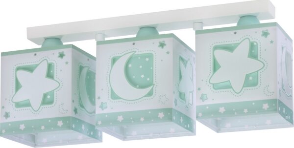 Dalber D-63233NH - Plafoniera per bambini MOONLIGHT 3xE27/60W/230V