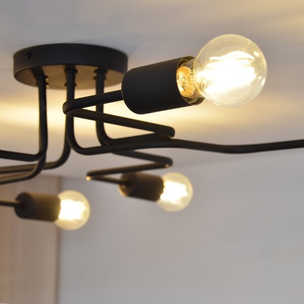 Lampadario a plafone LED TUBE 6xE27/15W/230V