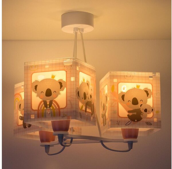 Dalber 63267S - Lampadario per bambini KOALA 3xE27/60W/230V
