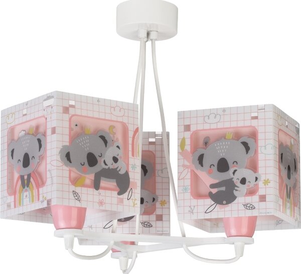 Dalber 63267S - Lampadario per bambini KOALA 3xE27/60W/230V
