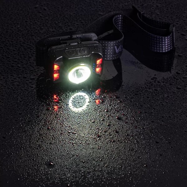 Lampada frontale LED ricaricabile con sensore LED/15W/5V IP66 430 lucente 1800 mAh