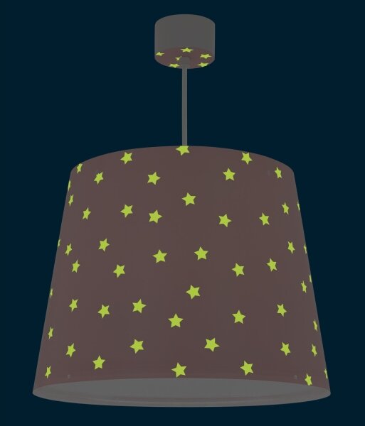 Dalber 82212S - Lampadario per bambini STAR LIGHT 1xE27/60W/230V rosa