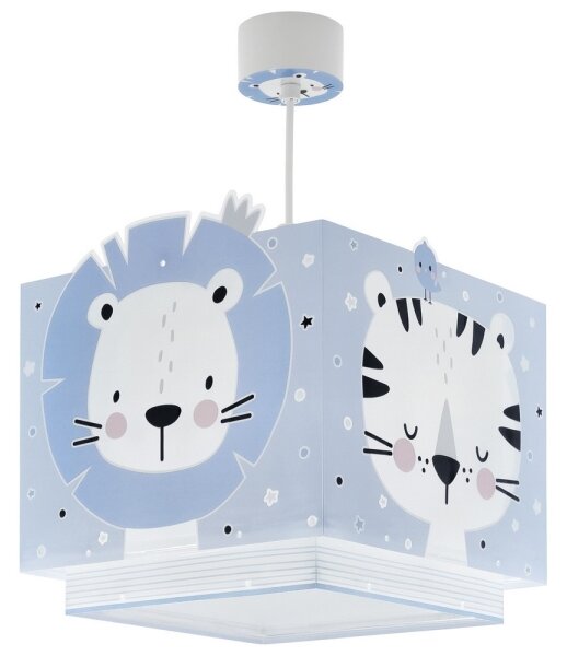 Dalber 63112T - Lampadario per bambini JUNGLE 1xE27/15W/230V blu
