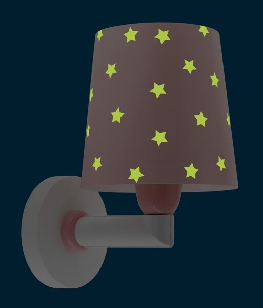 Dalber 82219S - Applique per bambini STAR LIGHT 1xE27/60W/230V rosa