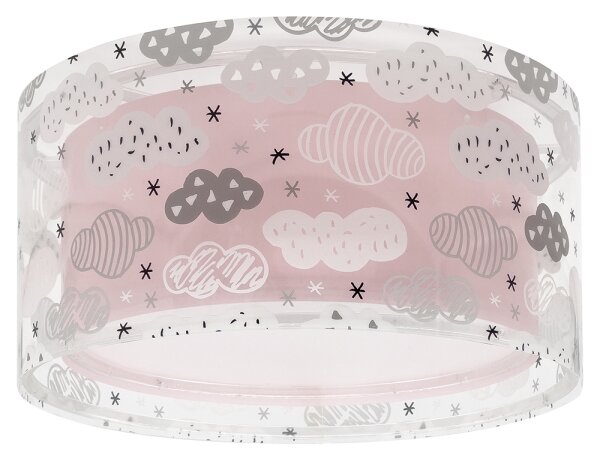 Dalber 41416S - Plafoniera per bambini CLOUDS 2xE27/60W/230V rosa