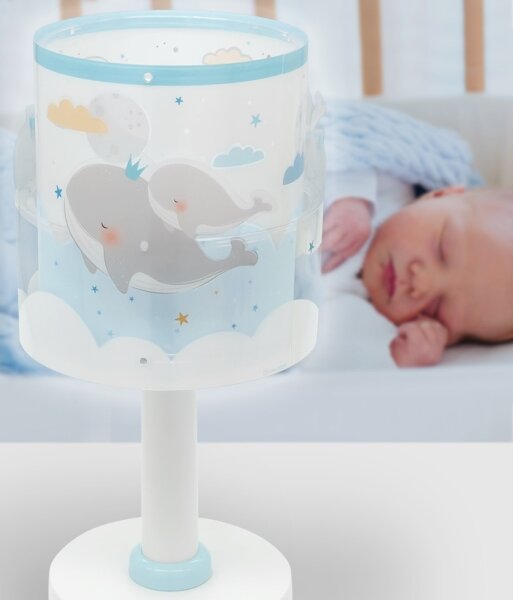 Dalber 61171T - Lampada per bambini WHALE DREAMS 1xE14/8W/230V blu