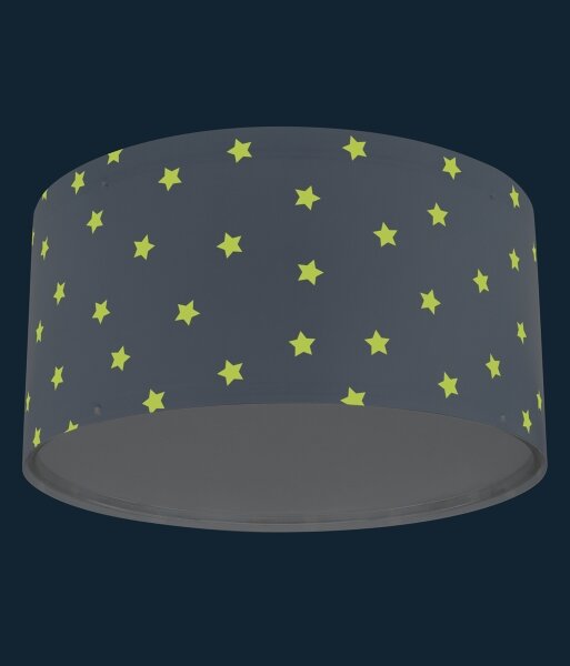 Dalber 82216T - Plafoniera per bambini STAR LIGHT 2xE27/60W/230V blu