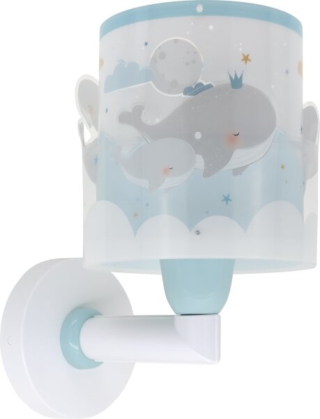 Dalber 61179T - Applique per bambini WHALE DREAMS 1xE27/15W/230V blu