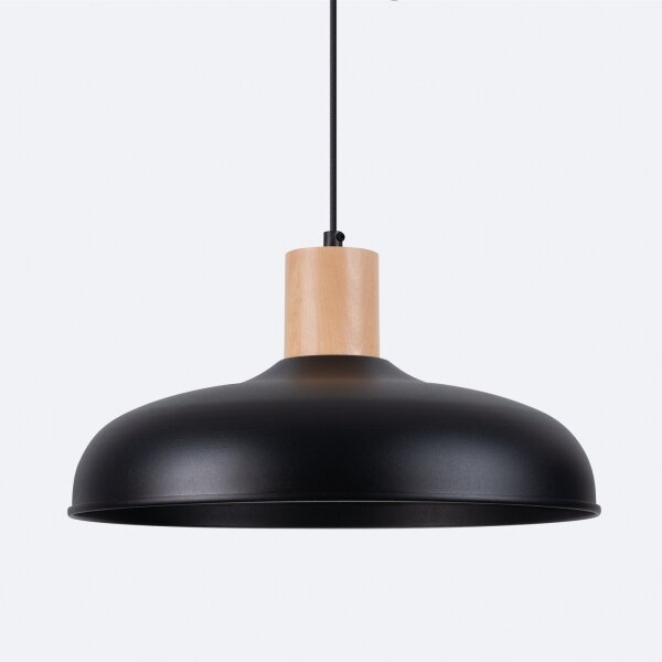 Sollux SL.1324 - Lampadario a sospensione con filo INDY 1xE27/15W/230V diametro 38 cm nero