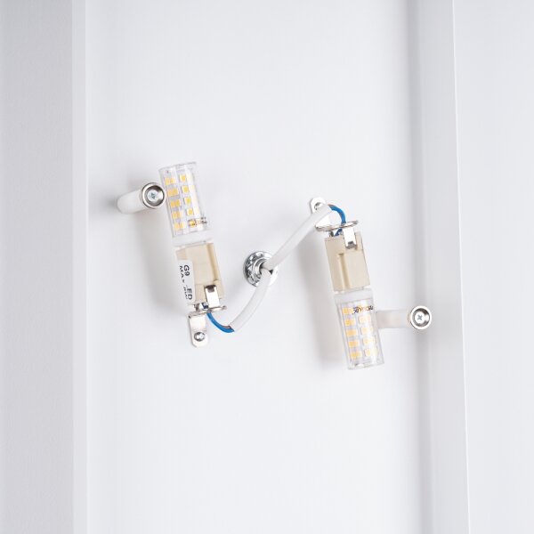 Sollux SL.1352 - Applique DURLIN 2xG9/8W/230V bianco
