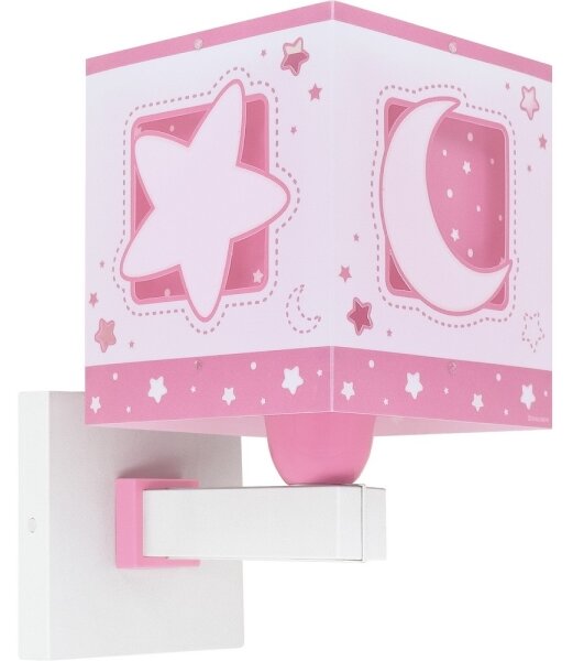 Dalber 63239S - Applique per bambini MOONLIGHT 1xE27/15W/230V rosa