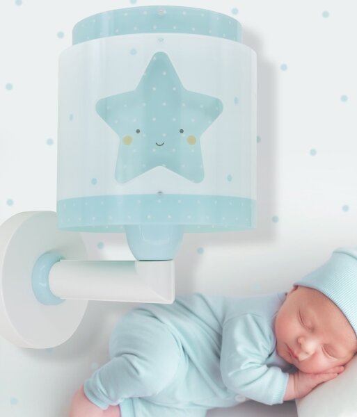 Dalber 76019T - Applique per bambini BABY DREAMS 1xE27/15W/230V blu