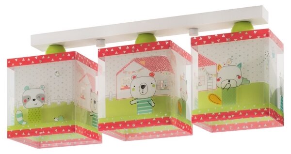 Dalber D-11673 - Plafoniera per bambini MY SWEET HOME 3xE27/60W/230V