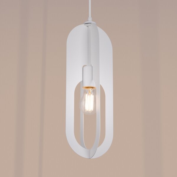 Sollux SL.1360 - Lampadario a sospensione con filo NICUS 1xE27/15W/230V bianco