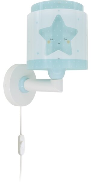 Dalber 76019T - Applique per bambini BABY DREAMS 1xE27/15W/230V blu