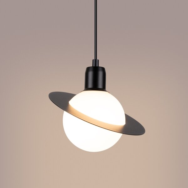 Sollux SL.1358 - Lampadario a sospensione con filo HYPERION 1xG9/8W/230V nero