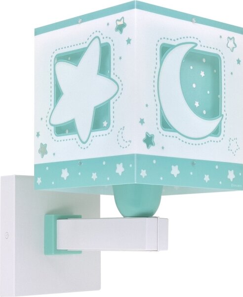 Dalber 63239H - Applique per bambini MOONLIGHT 1xE27/15W/230V verde