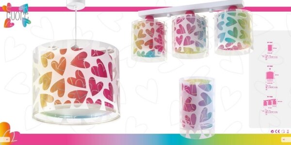 Dalber 41181 - Lampada da tavolo CUORE 1xE14/40W/230V
