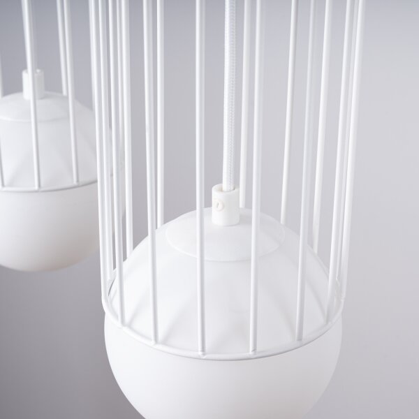 Sollux SL.1333 - Lampadario a sospensione con filo BRINA 3xG9/8W/230V bianco