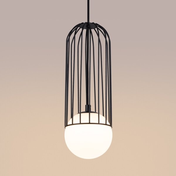 Sollux SL.1332 - Lampadario a sospensione con filo BRINA 1xG9/8W/230V nero