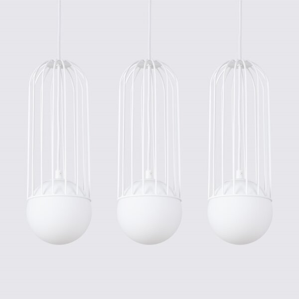 Sollux SL.1333 - Lampadario a sospensione con filo BRINA 3xG9/8W/230V bianco