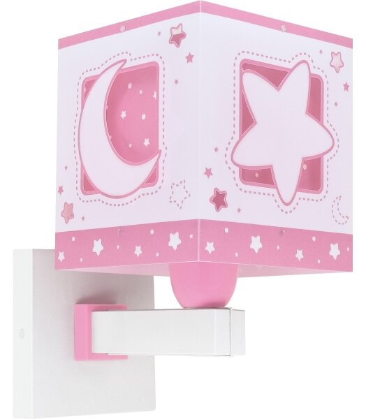 Dalber 63239S - Applique per bambini MOONLIGHT 1xE27/15W/230V rosa