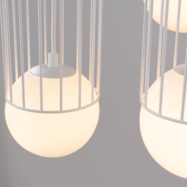 Sollux SL.1335 - Lampadario a sospensione con filo BRINA 3xG9/8W/230V bianco