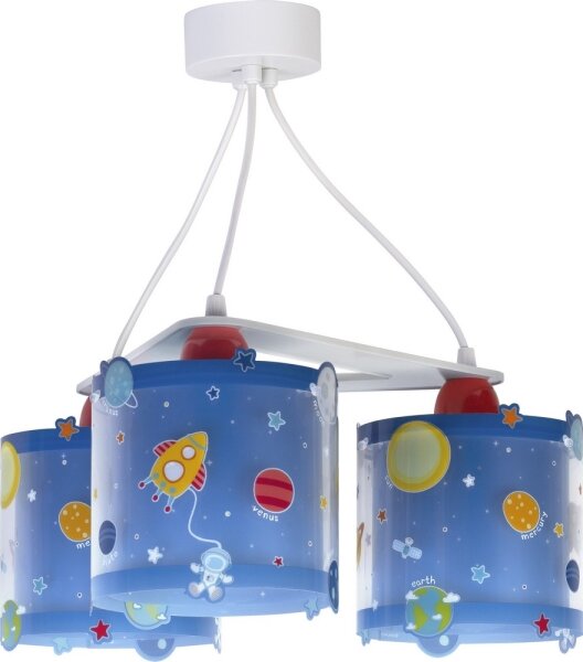 Dalber D-41344 - Lampadario per bambini PLANETS 3xE27/60W/230V